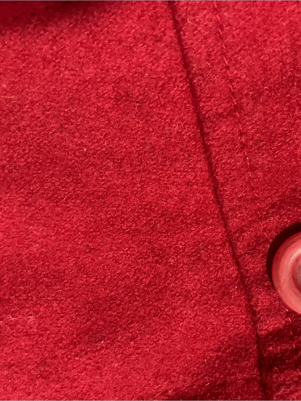 Old Navy Wool Blend Toddler Double Breasted Peacoat - Red - 12-18 Months - Picture 9 of 11